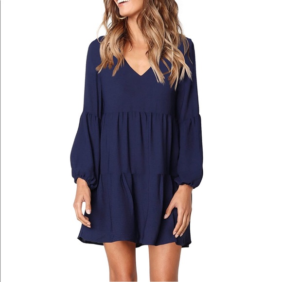 navy blue tunic dress